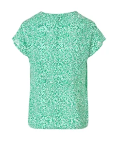 BLOUSE MC IMPRIME VERT OSBLO