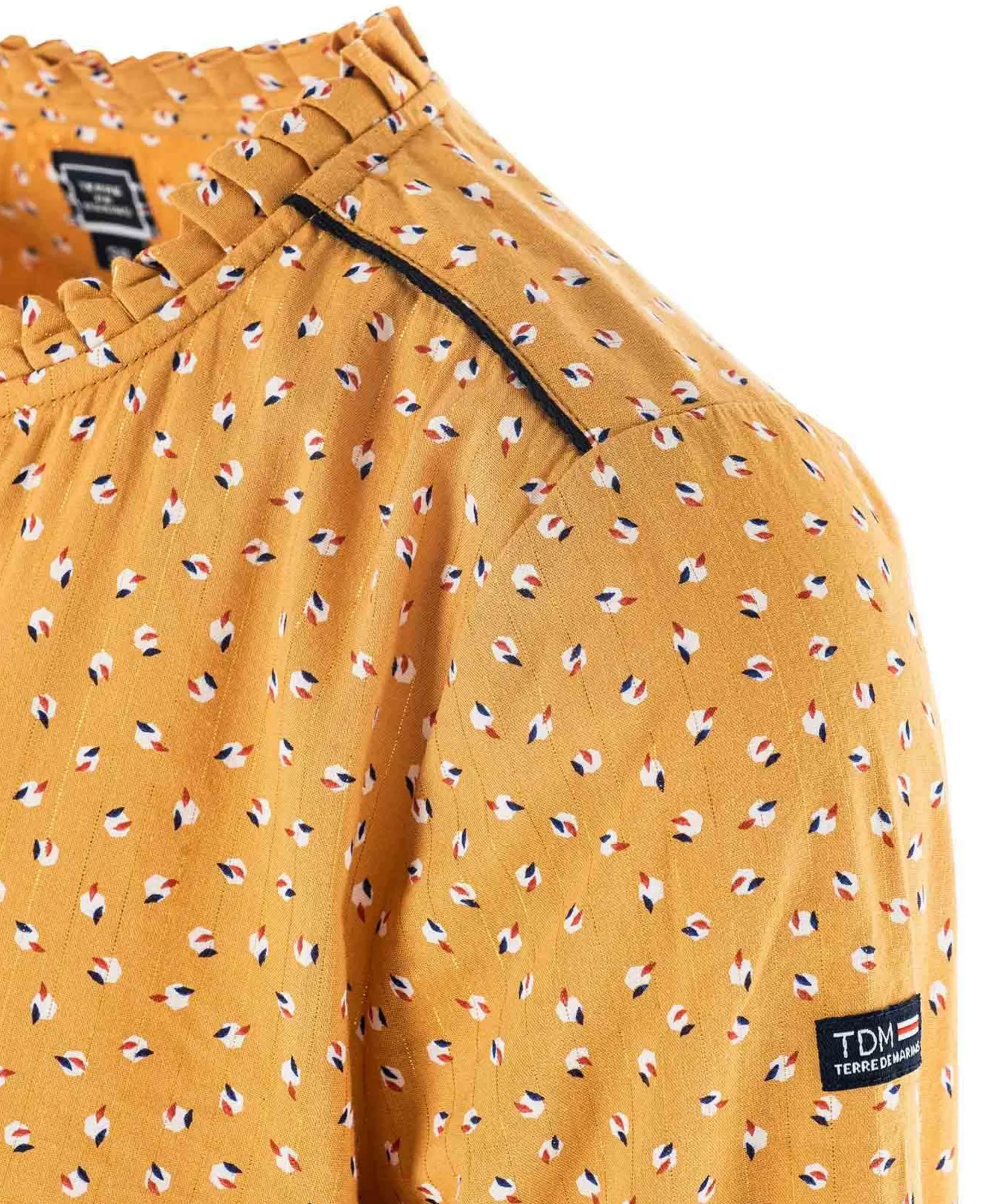 BLOUSE ML IMPRIME JAUNE BALDORE