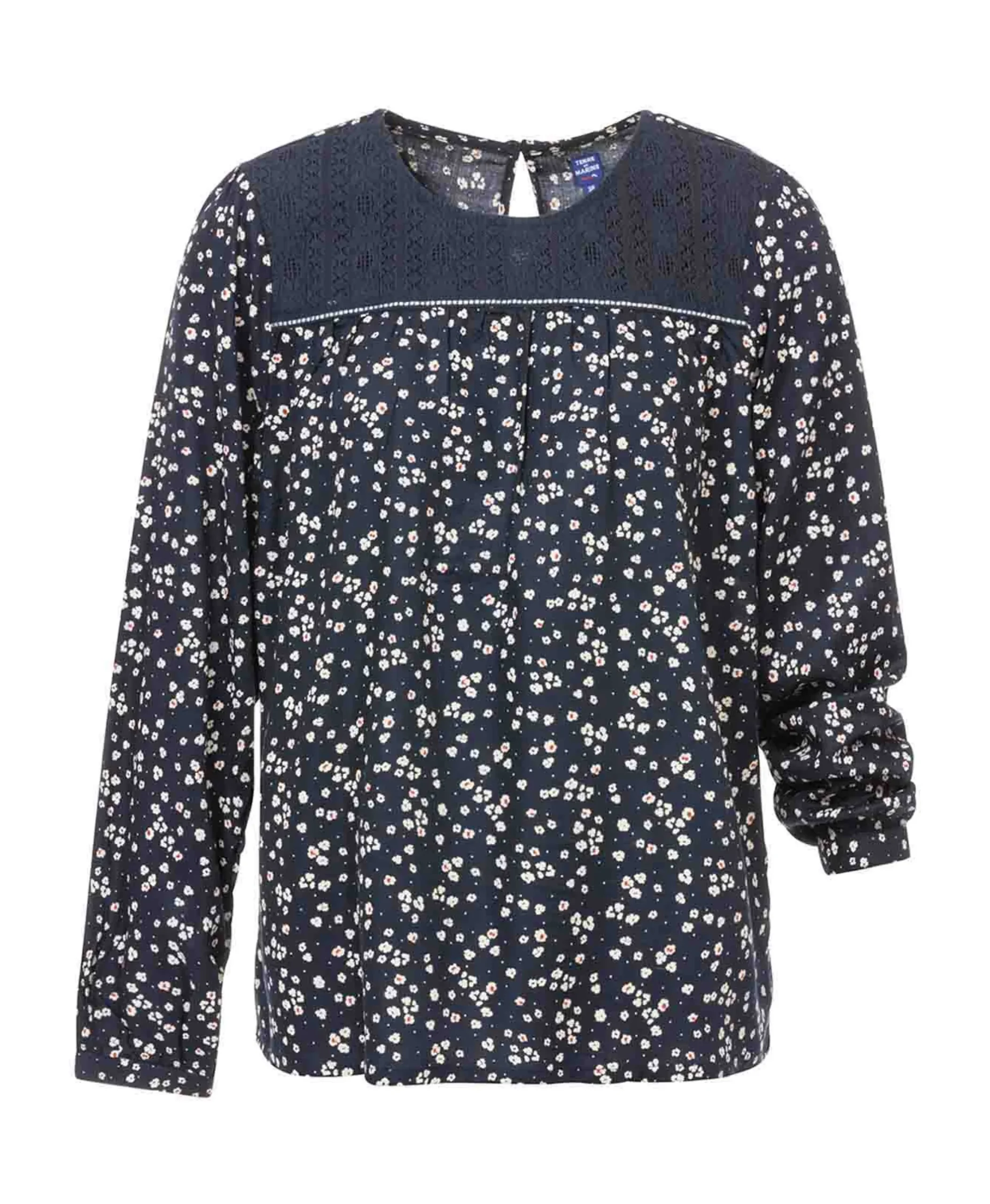 BLOUSE ML IMPRIME NATUREL EBENA