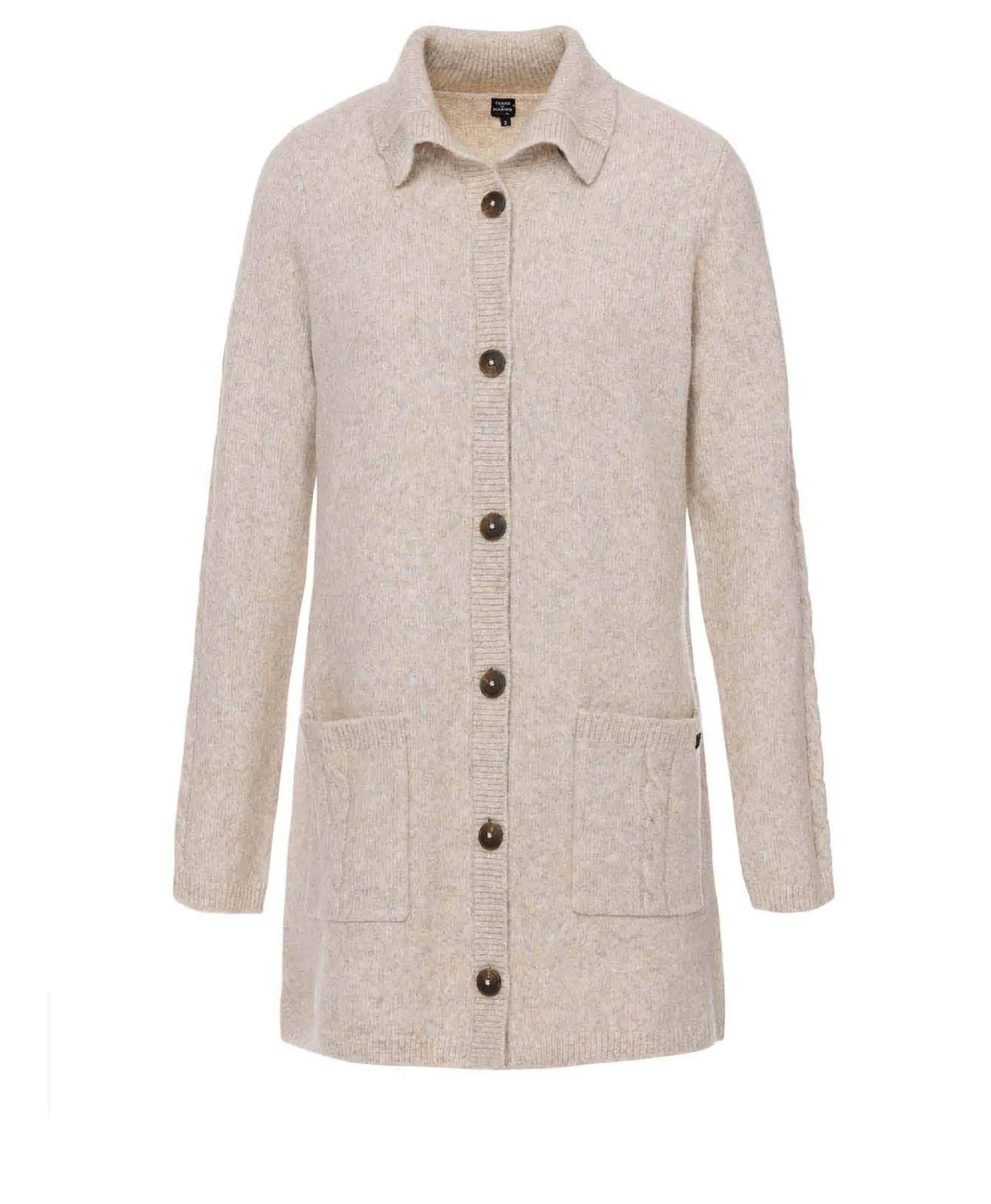 CARDIGAN TRICOT BEIGE CHINE DRAMA