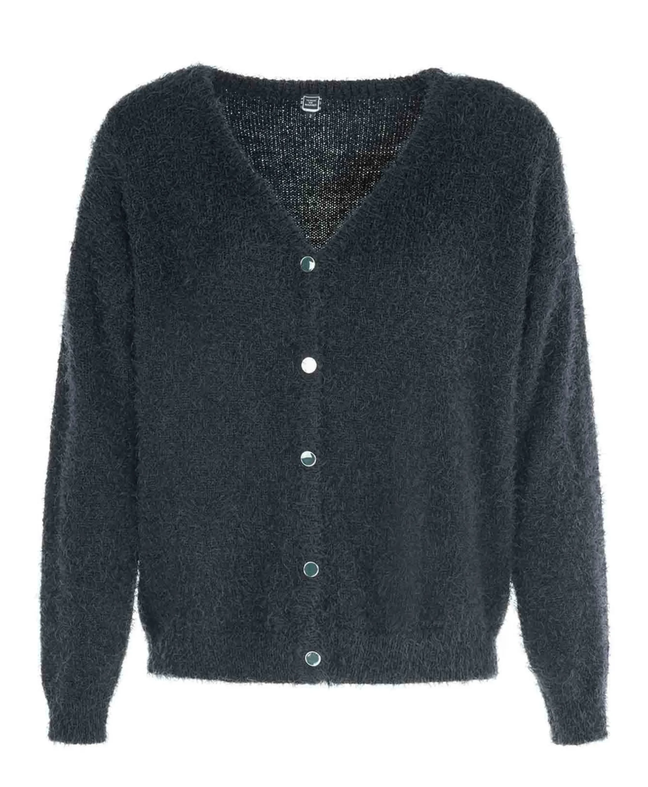 CARDIGAN TRICOT BLEU NUIT HISSER