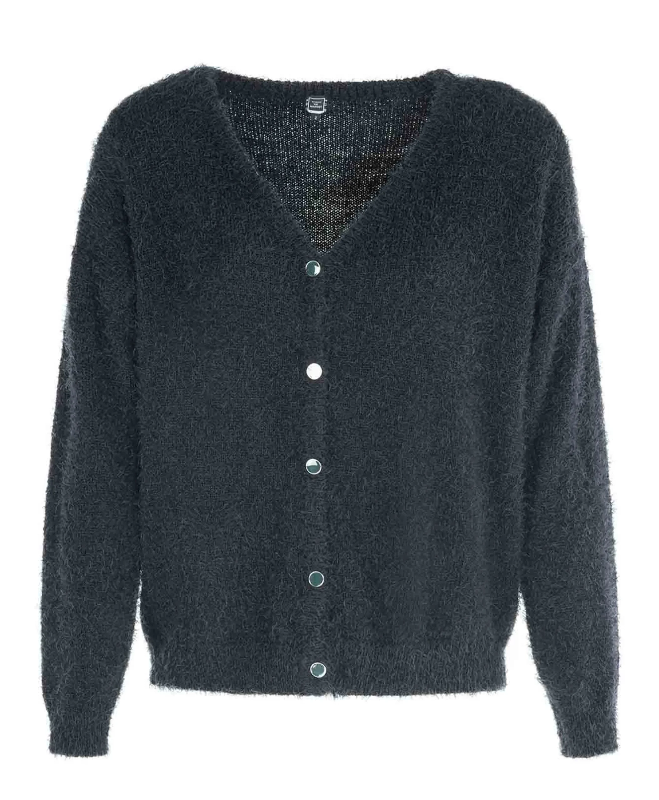 CARDIGAN TRICOT BLEU NUIT HISSER
