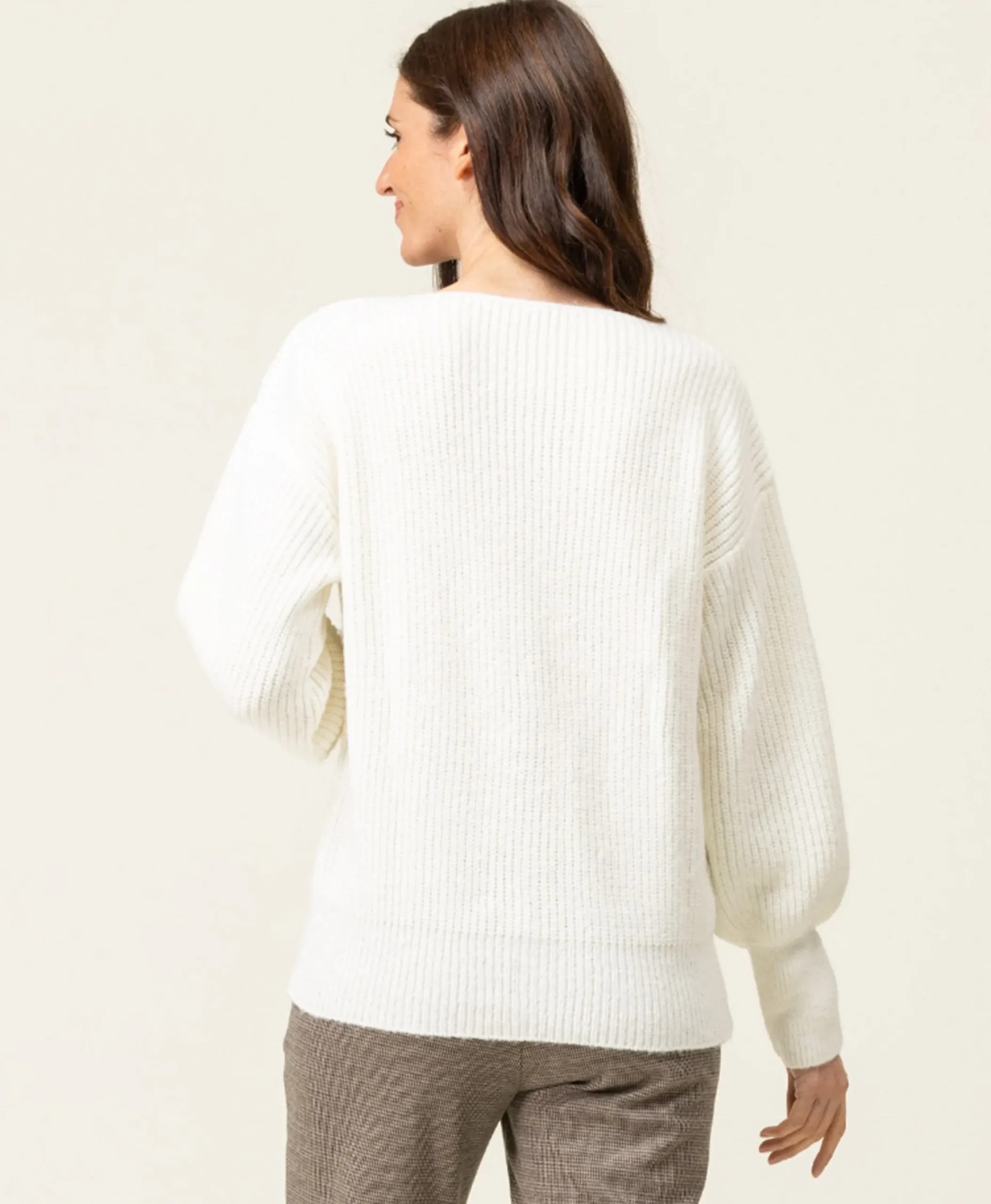 CARDIGAN TRICOT NATUREL KOUROS