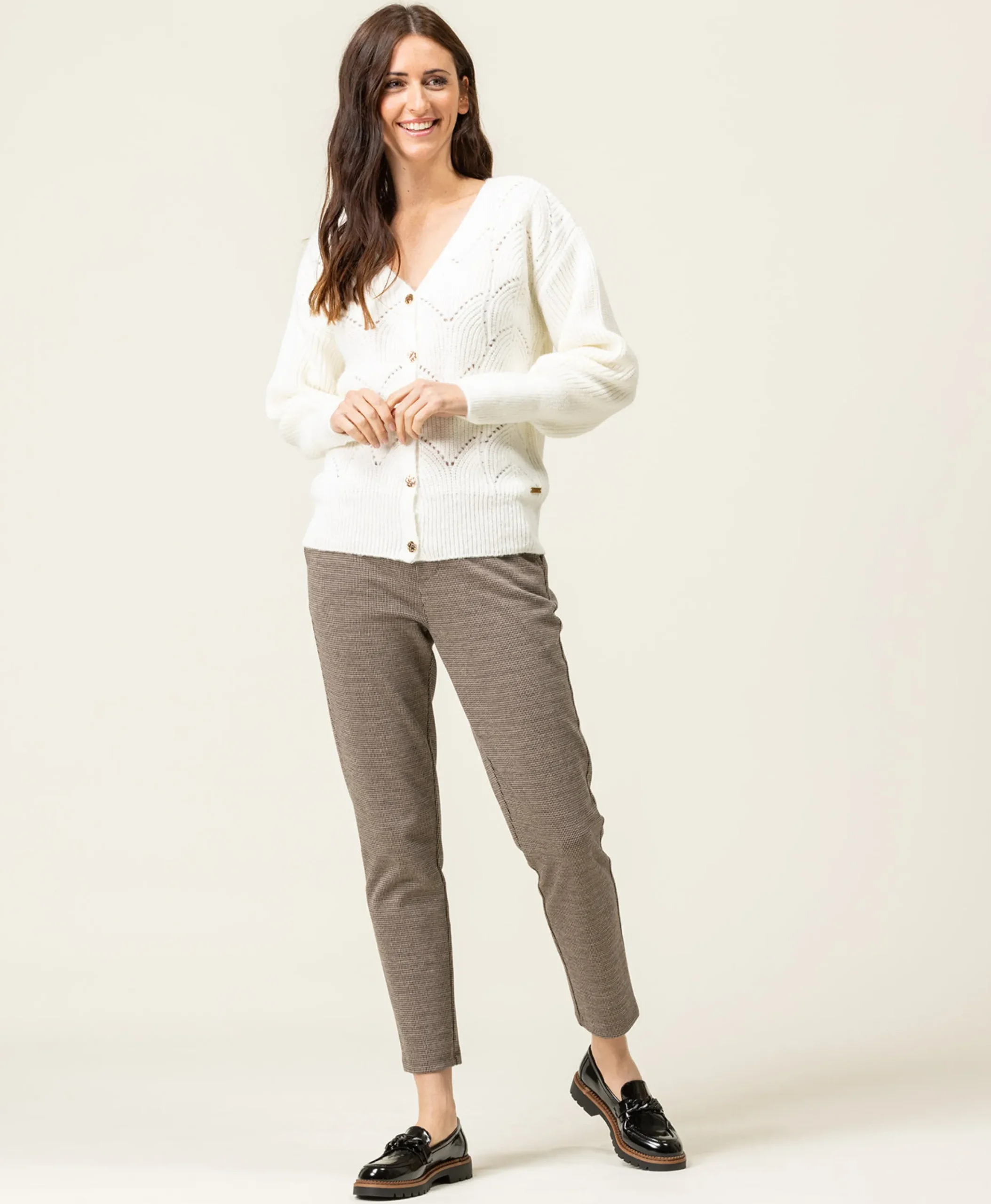 CARDIGAN TRICOT NATUREL KOUROS