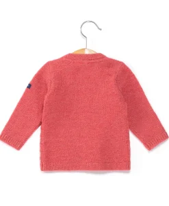 CARDIGAN TRICOT ROSE FONCE GASPARINE