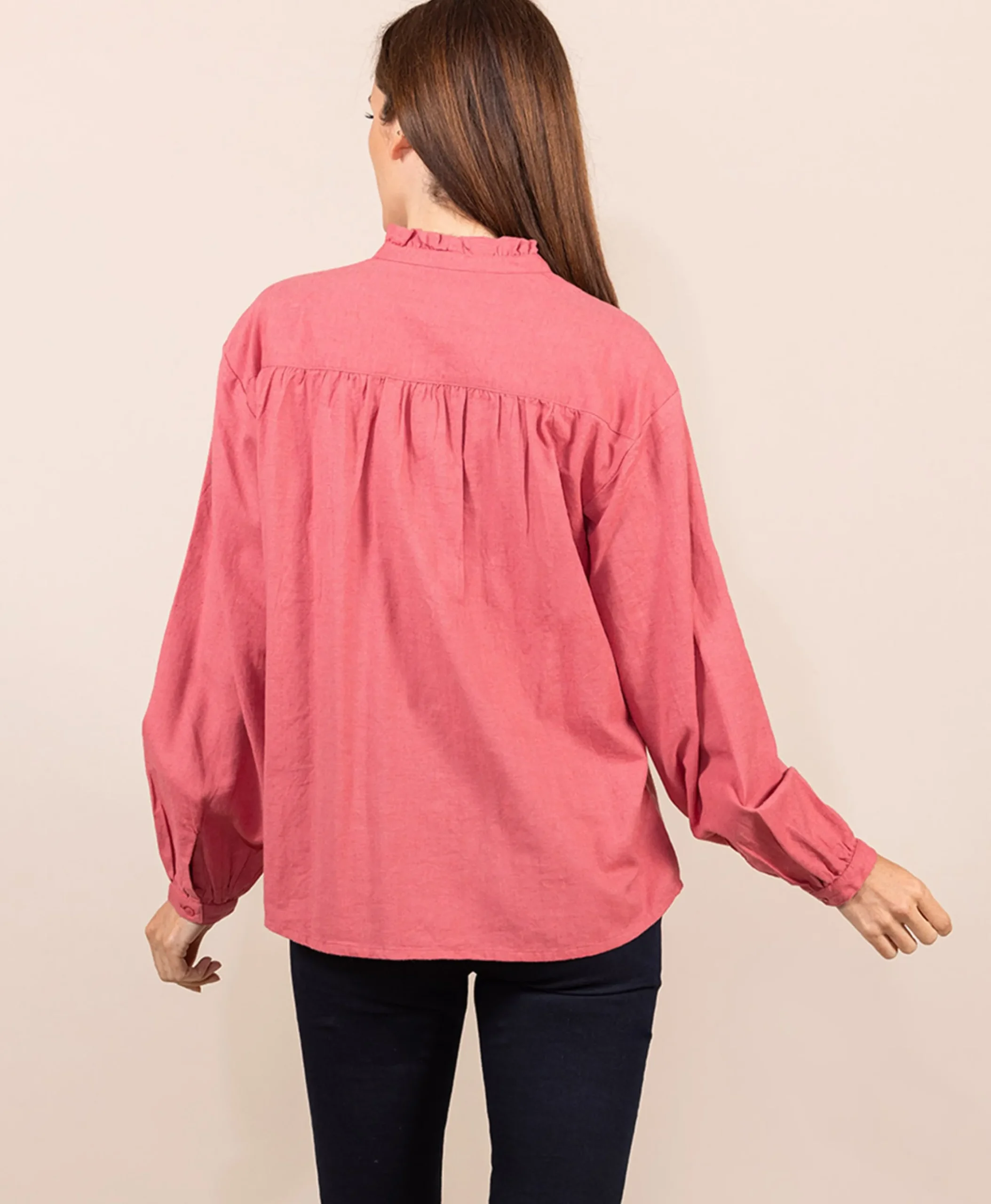 CHEMISE CHEMISIER ML BOIS DE ROSE CARVIE