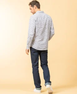 CHEMISE CHEMISIER ML IMPRIME GRIS CAFLO