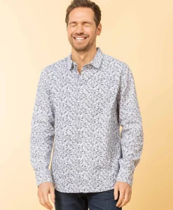 CHEMISE CHEMISIER ML IMPRIME GRIS CAFLO