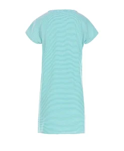 CHEMISE DE NUIT FOND BLANC RAYE VERT NOLEY