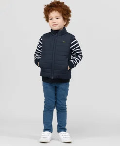 DOUDOUNE INDIGO DOUBLURE JAUNE AGINIE