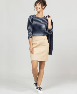 JUPE COURTE BEIGE NUSAR