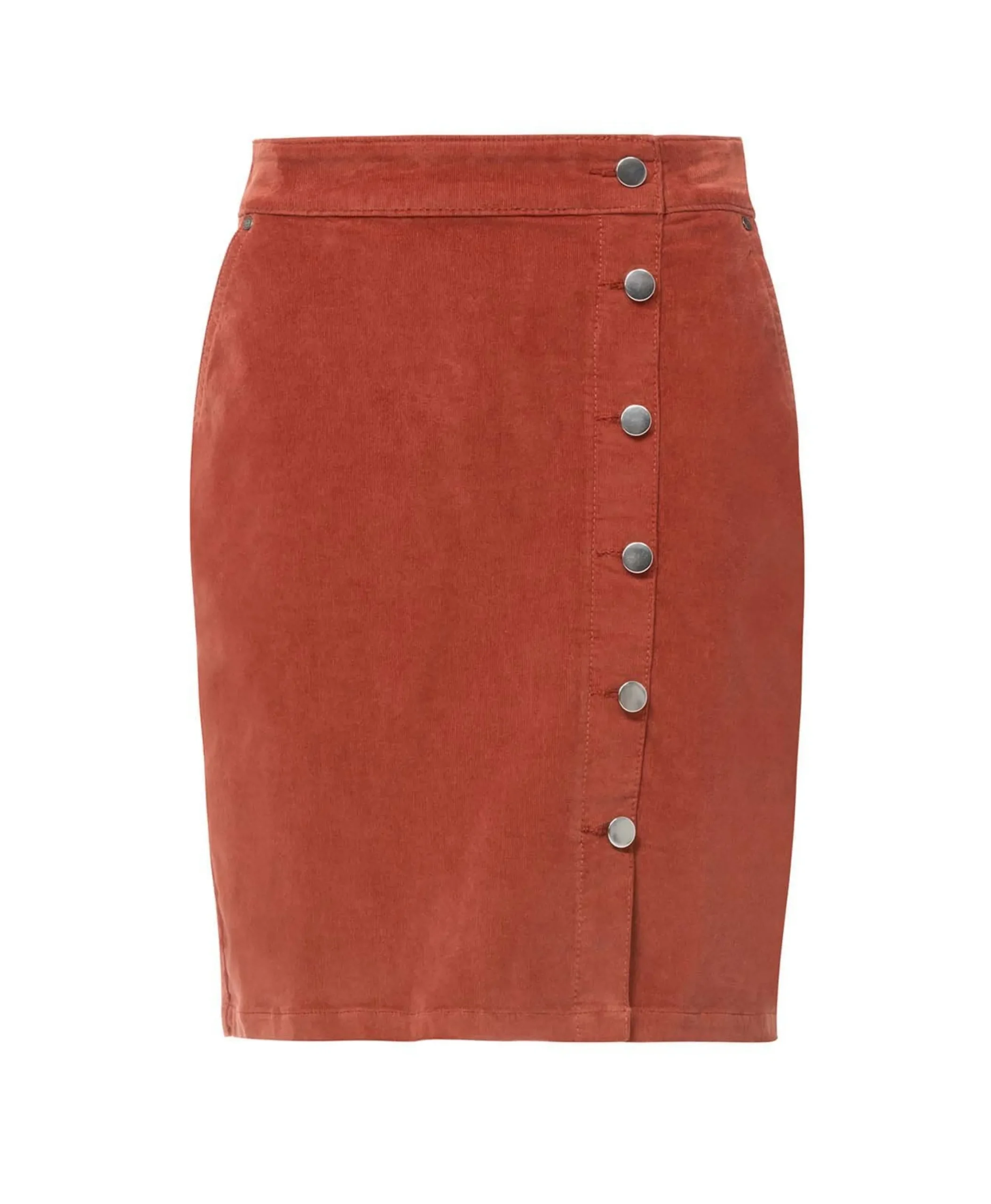 JUPE COURTE ROUGE BRIQUE BINO