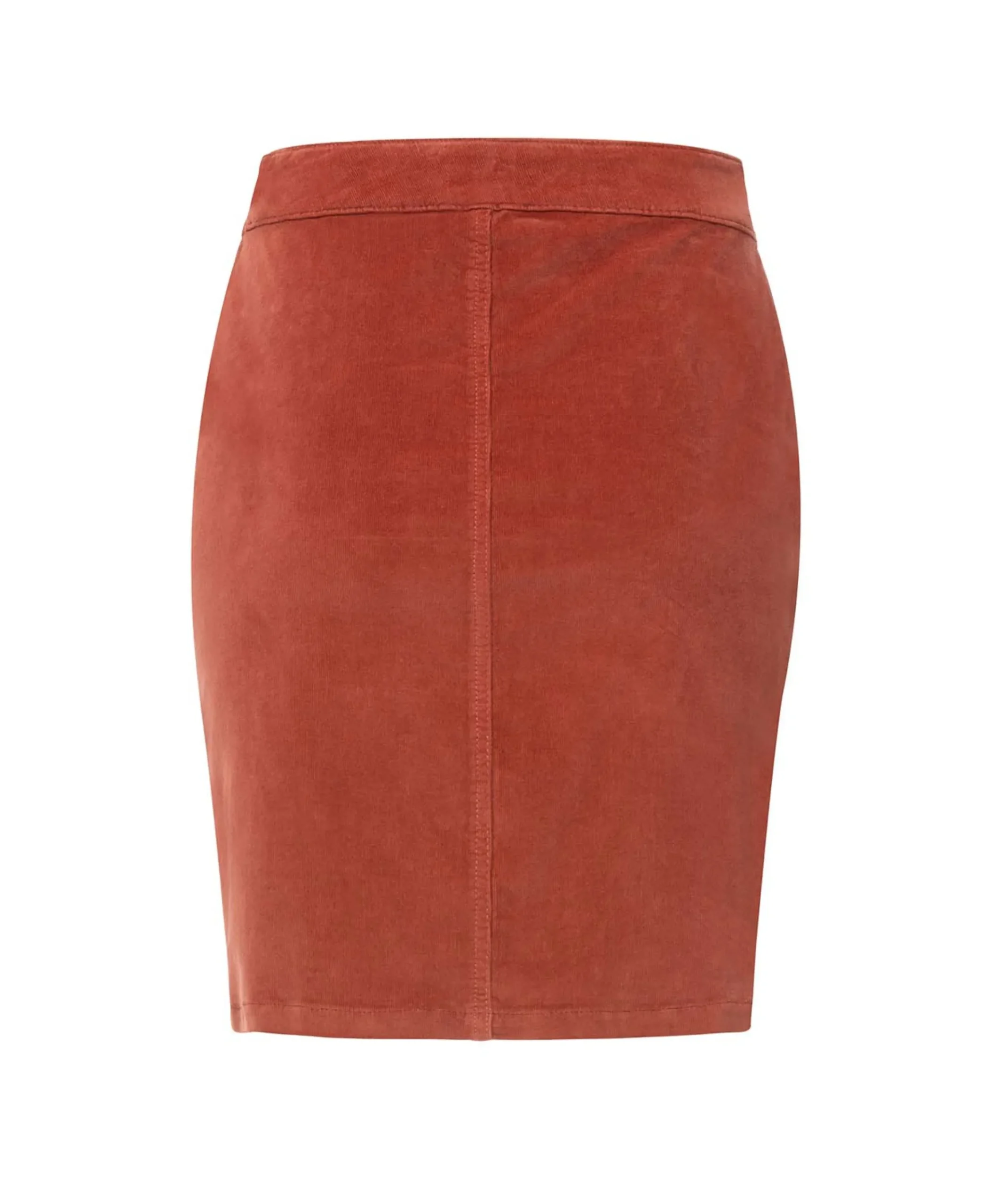 JUPE COURTE ROUGE BRIQUE BINO