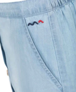 JUPE MI LONGUE DENIM CLAIR ROJUP