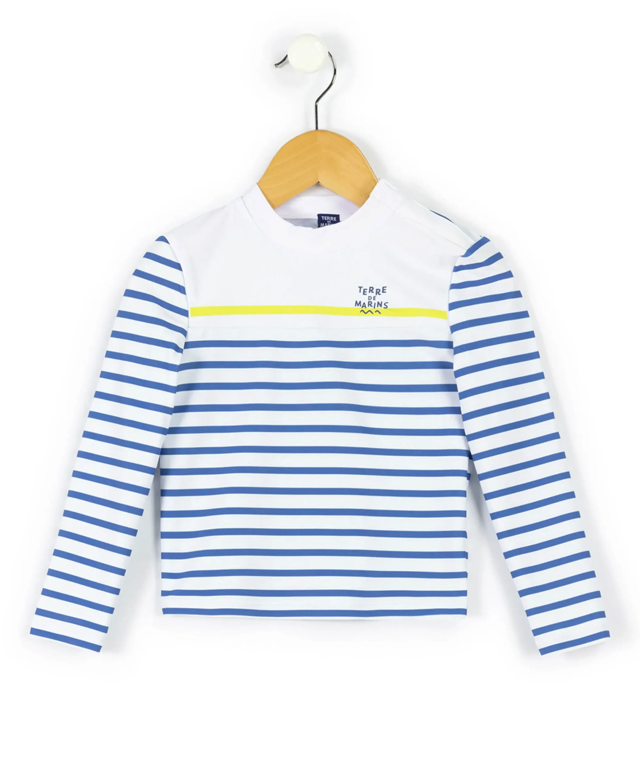 MAILLOT DE BAIN FOND BLANC RAYE BLEU YBATO
