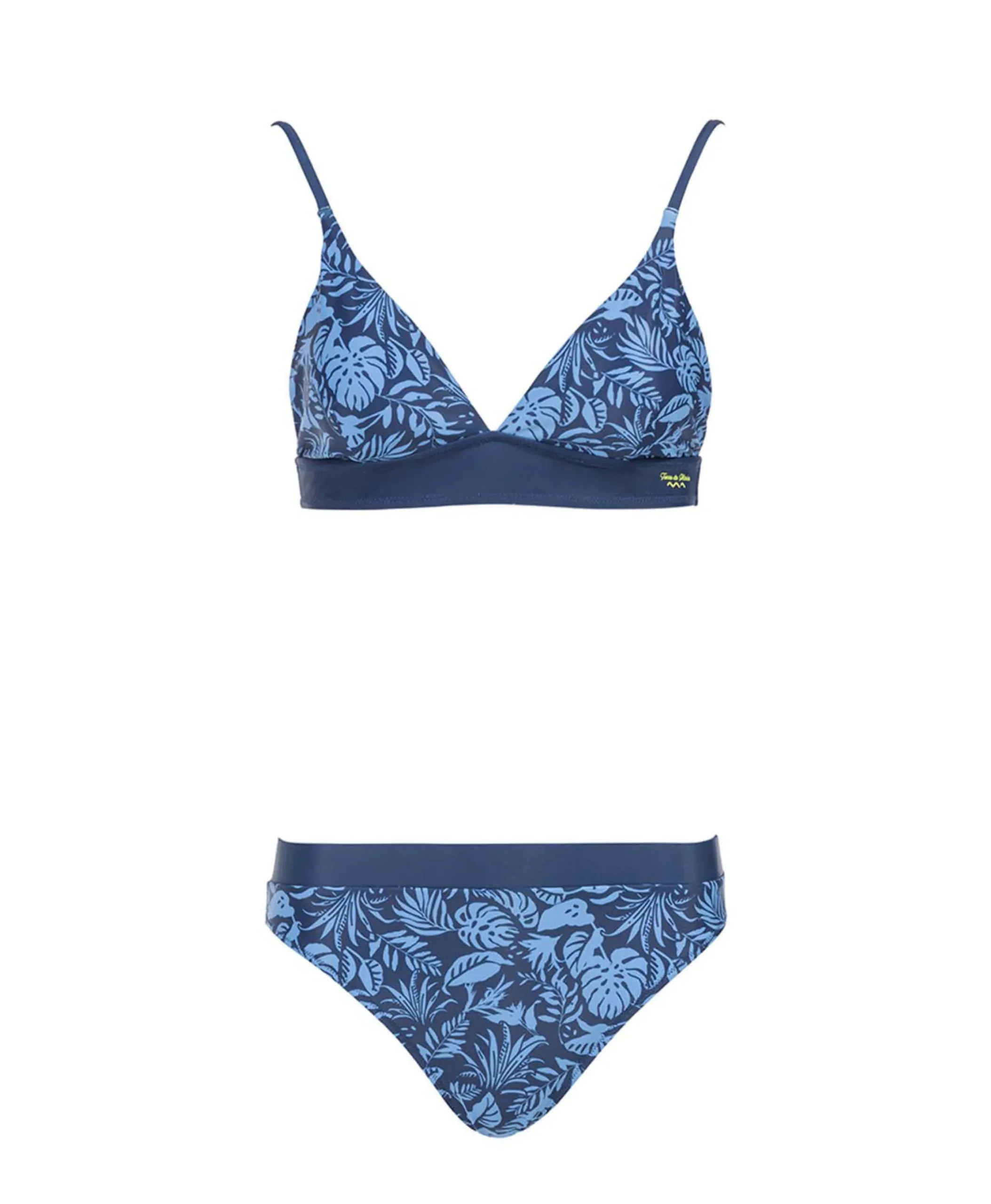 MAILLOT DE BAIN IMPRIME FOND BLEU YANI