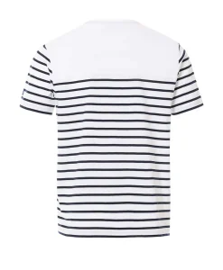 MARINIERE MC FOND BLANC RAYE INDIGO GASPAR
