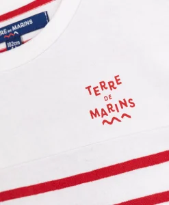 MARINIERE MC FOND BLANC RAYE ROUGE AQOI