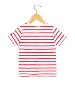 MARINIERE MC FOND BLANC RAYE ROUGE AQOI