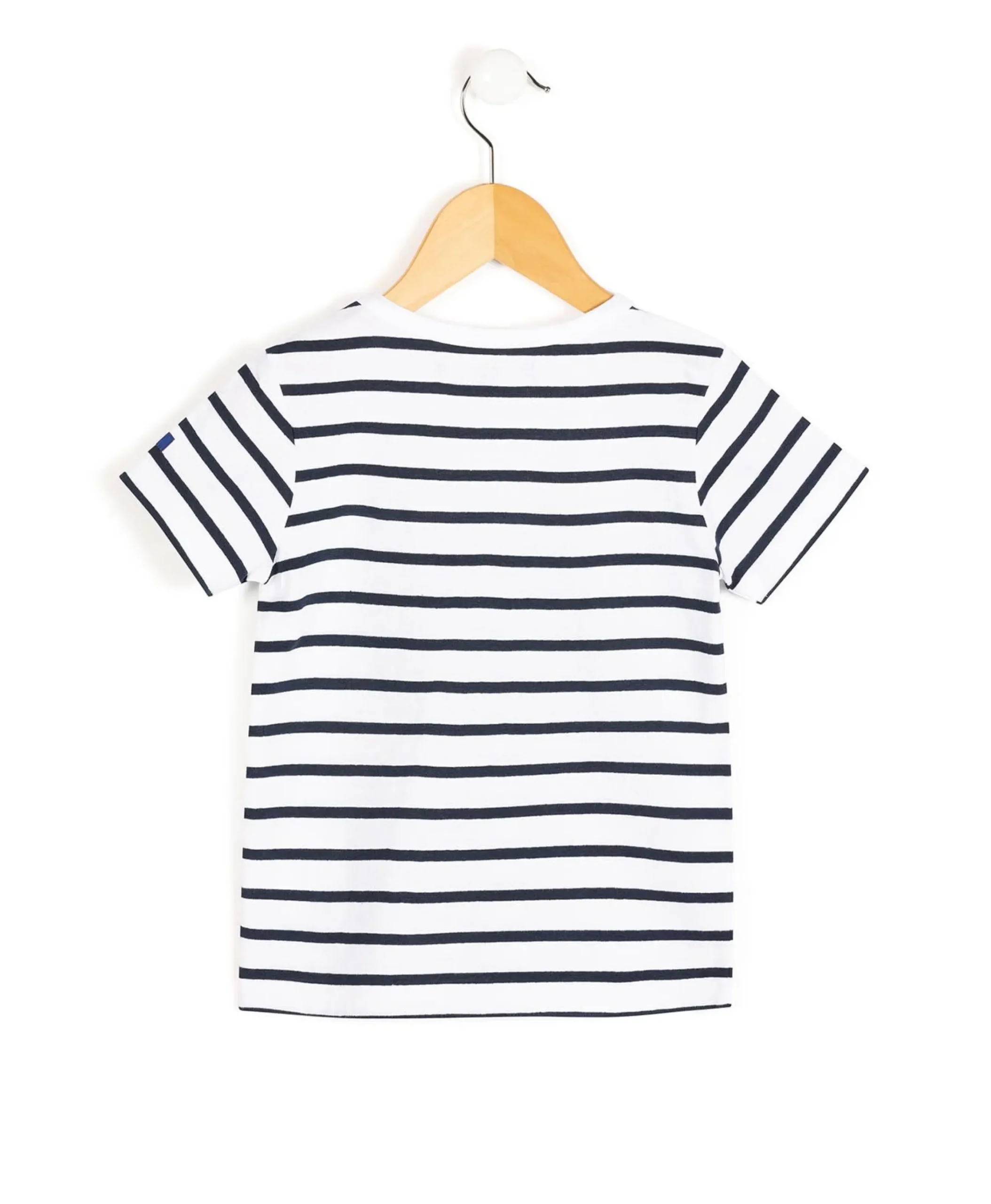 MARINIERE MC FOND BLANC RAYE INDIGO AQOI