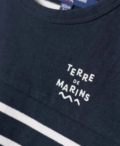MARINIERE MC FOND INDIGO RAYE BLANC AQOI