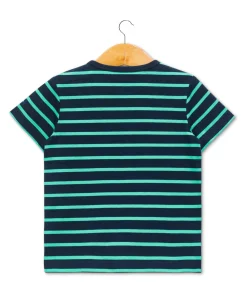 MARINIERE MC FOND INDIGO RAYE VERT AQOI