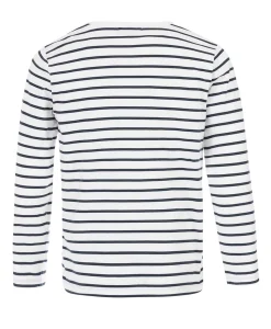 MARINIERE ML FOND BLANC OPT RAYE MARINE CALUNQUE