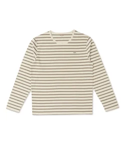 MARINIERE ML FOND GREGE RAYE SABLE ECOHOL