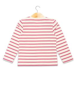MARINIERE ML FOND GREGE RAYE ROSE ECOFIL