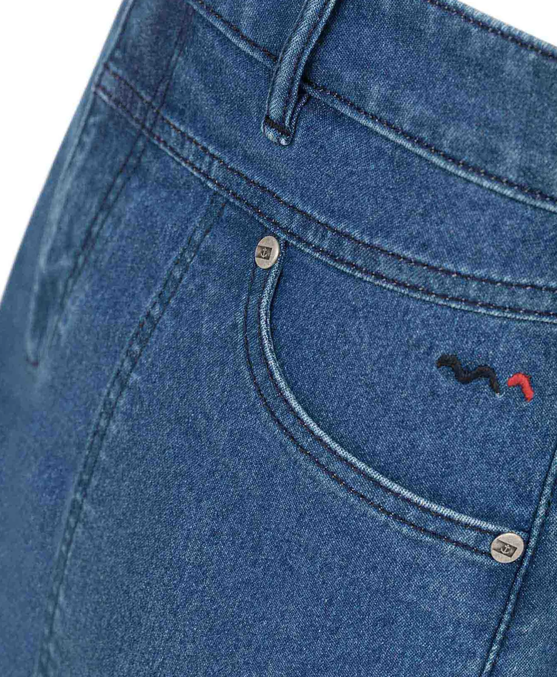 PANTACOURT DENIM BLEACH MOCHI