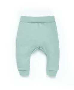 PANTALON + HAUT FOND NATUREL RAYE VERT D EAU LENZ