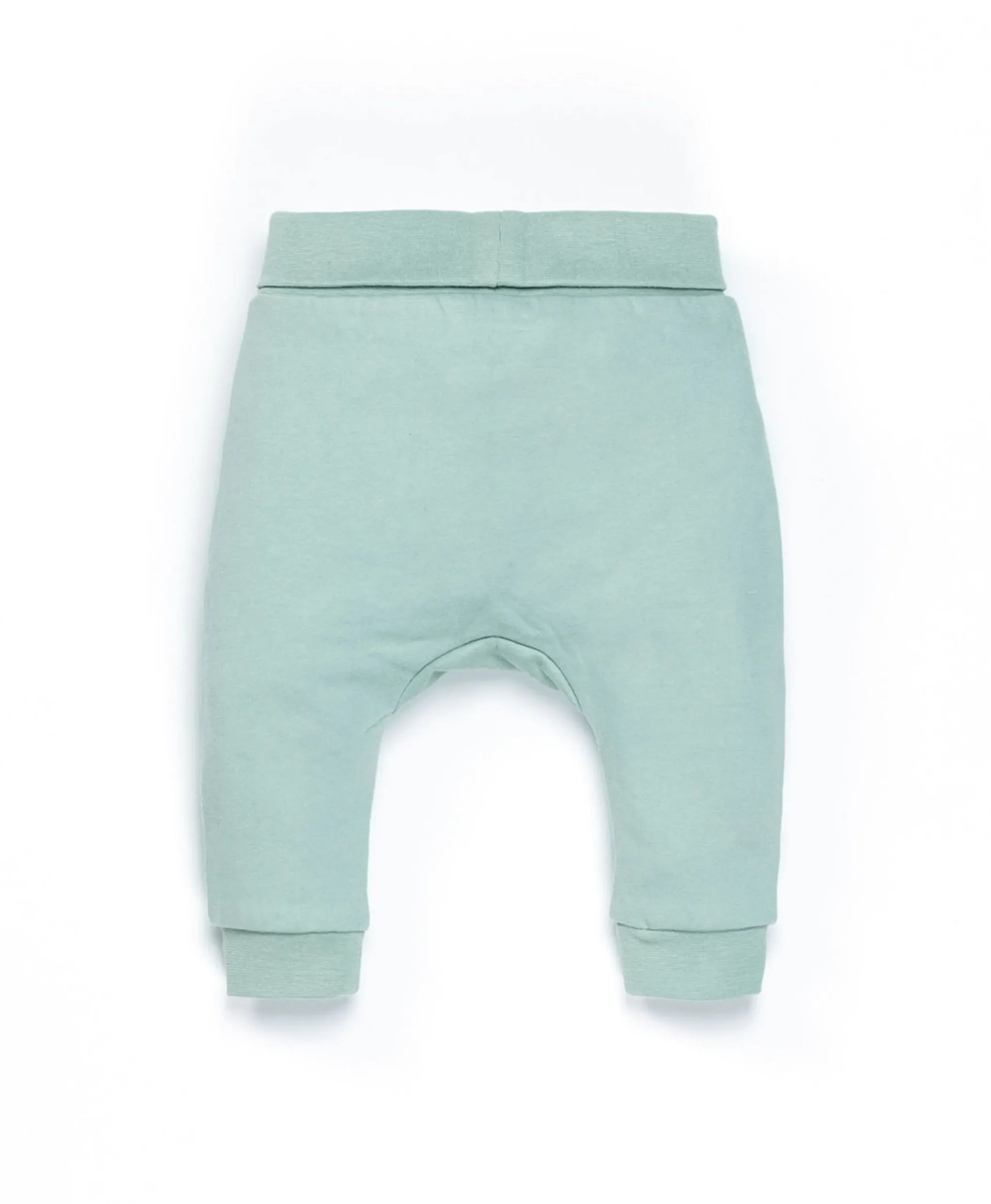 PANTALON + HAUT FOND NATUREL RAYE VERT D EAU LENZ