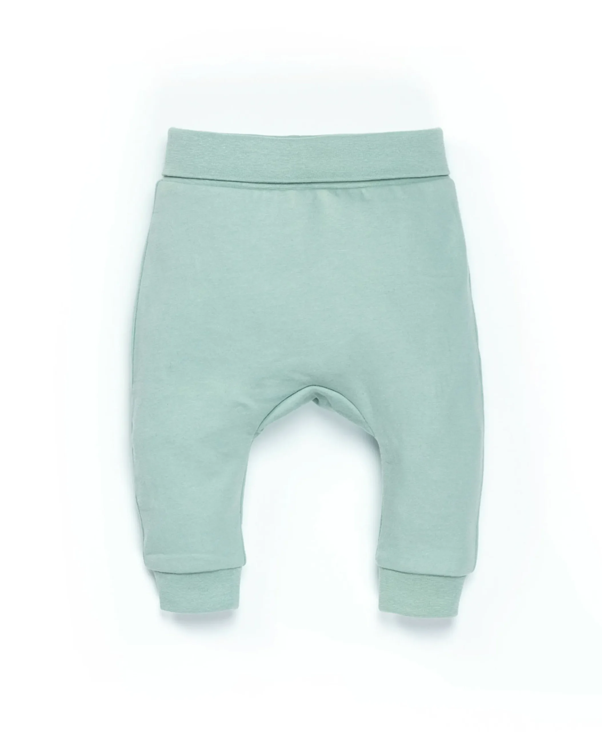 PANTALON + HAUT FOND NATUREL RAYE VERT D EAU LENZ