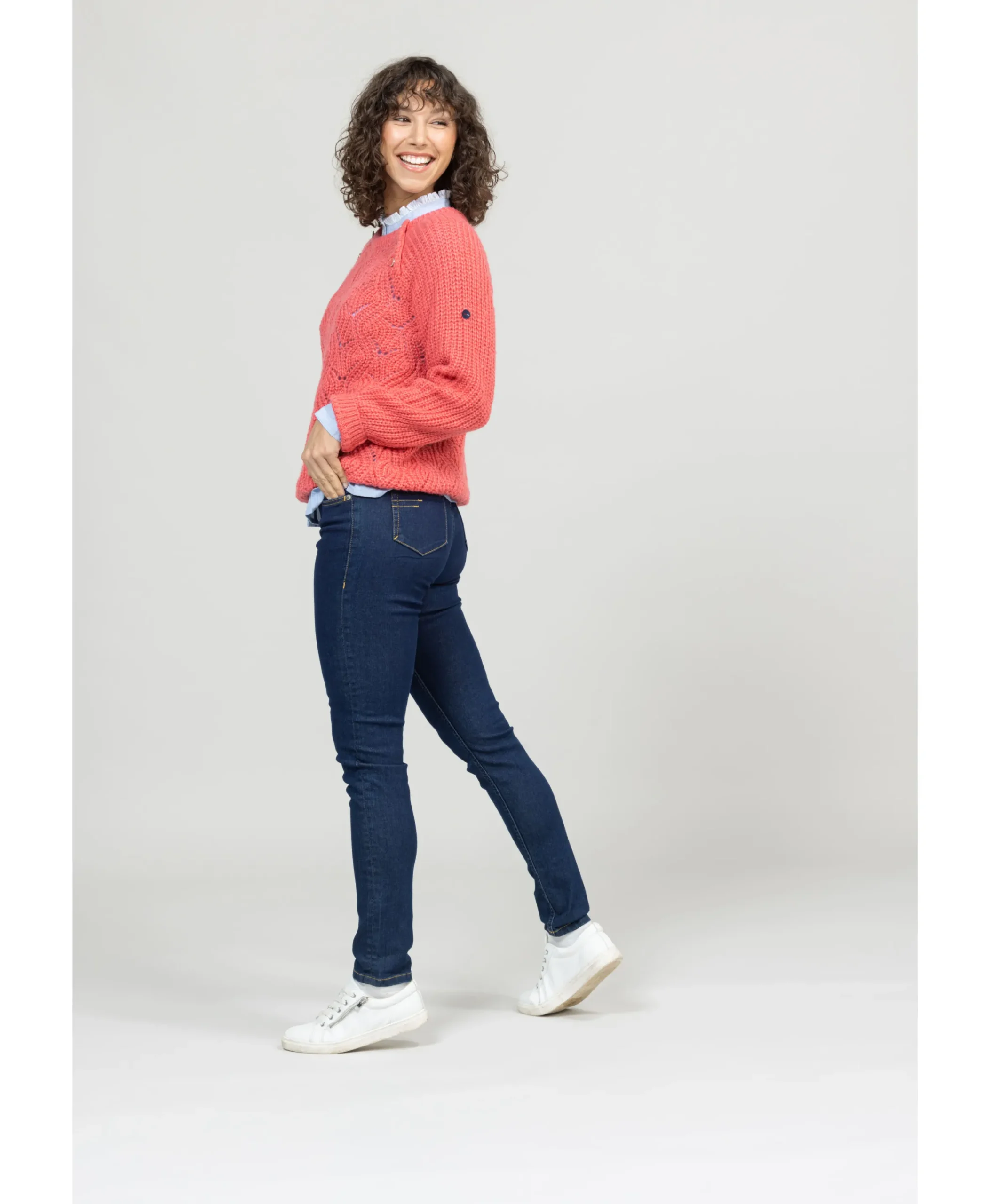 PANTALON DENIM CLAIR COMKOMO
