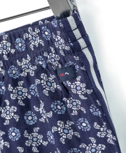PANTALON IMPRIME FOND MARINE MAILYS