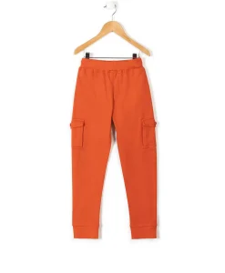 PANTALON ORANGE ROUILLE CARGO