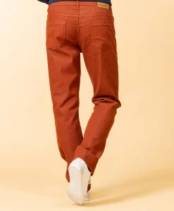 PANTALON ROUILLE FONCE ELINO