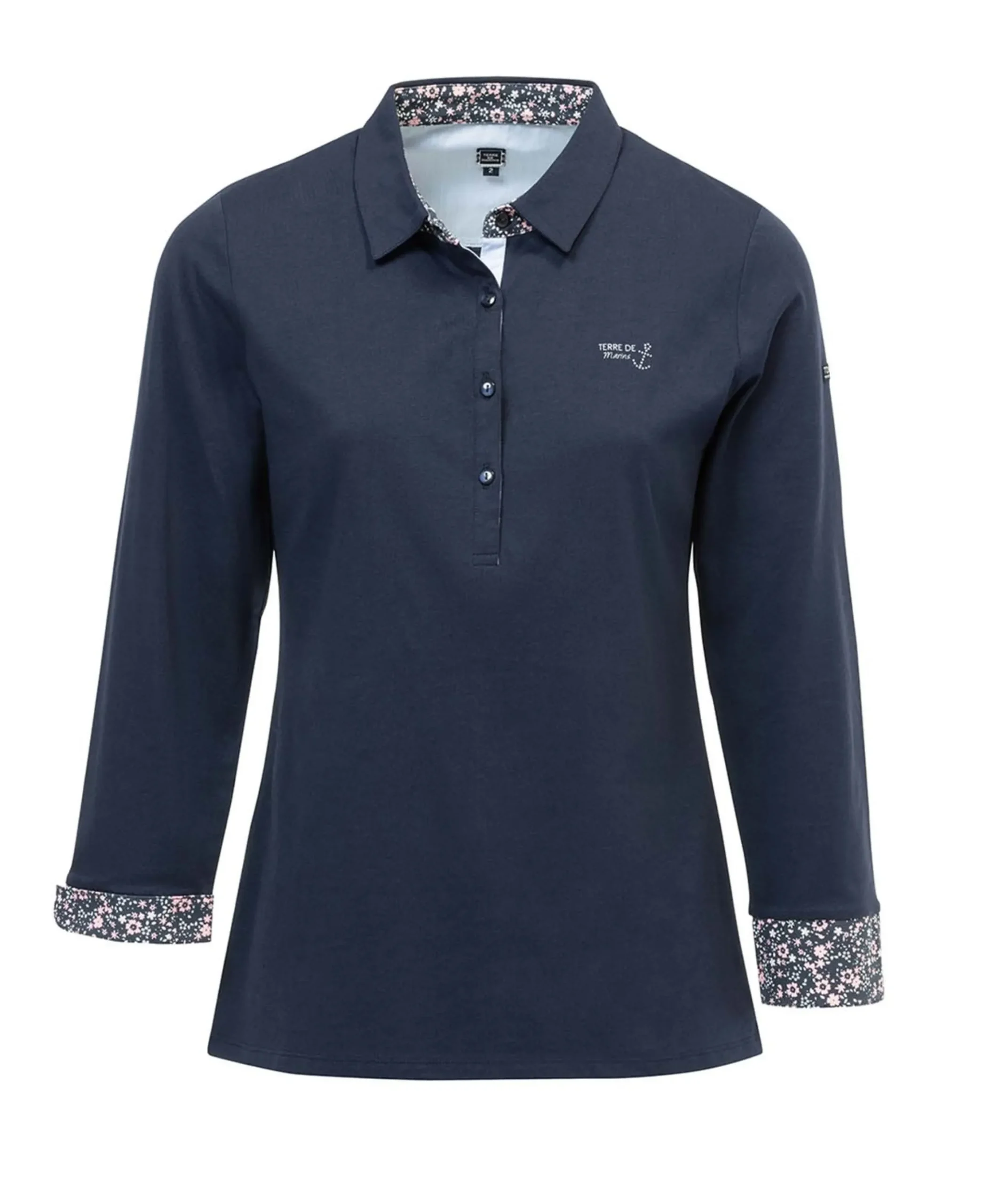 POLO M3/4 BLEU NUIT CARIEL