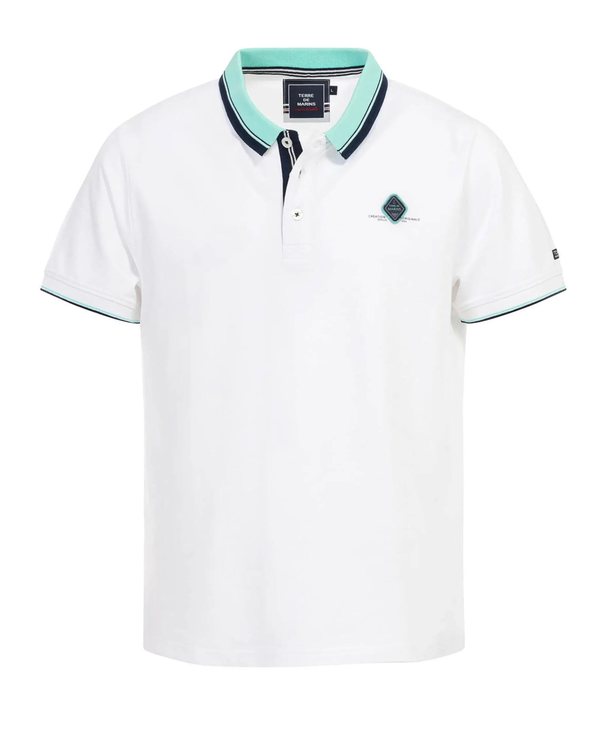 POLO MC BLANC OPTIQUE GARINY