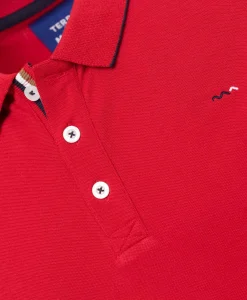 POLO MC ROUGE RUBIS CABYST