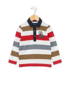 POLO ML FOND NATUREL RAYE MULTICOLORE BATURO