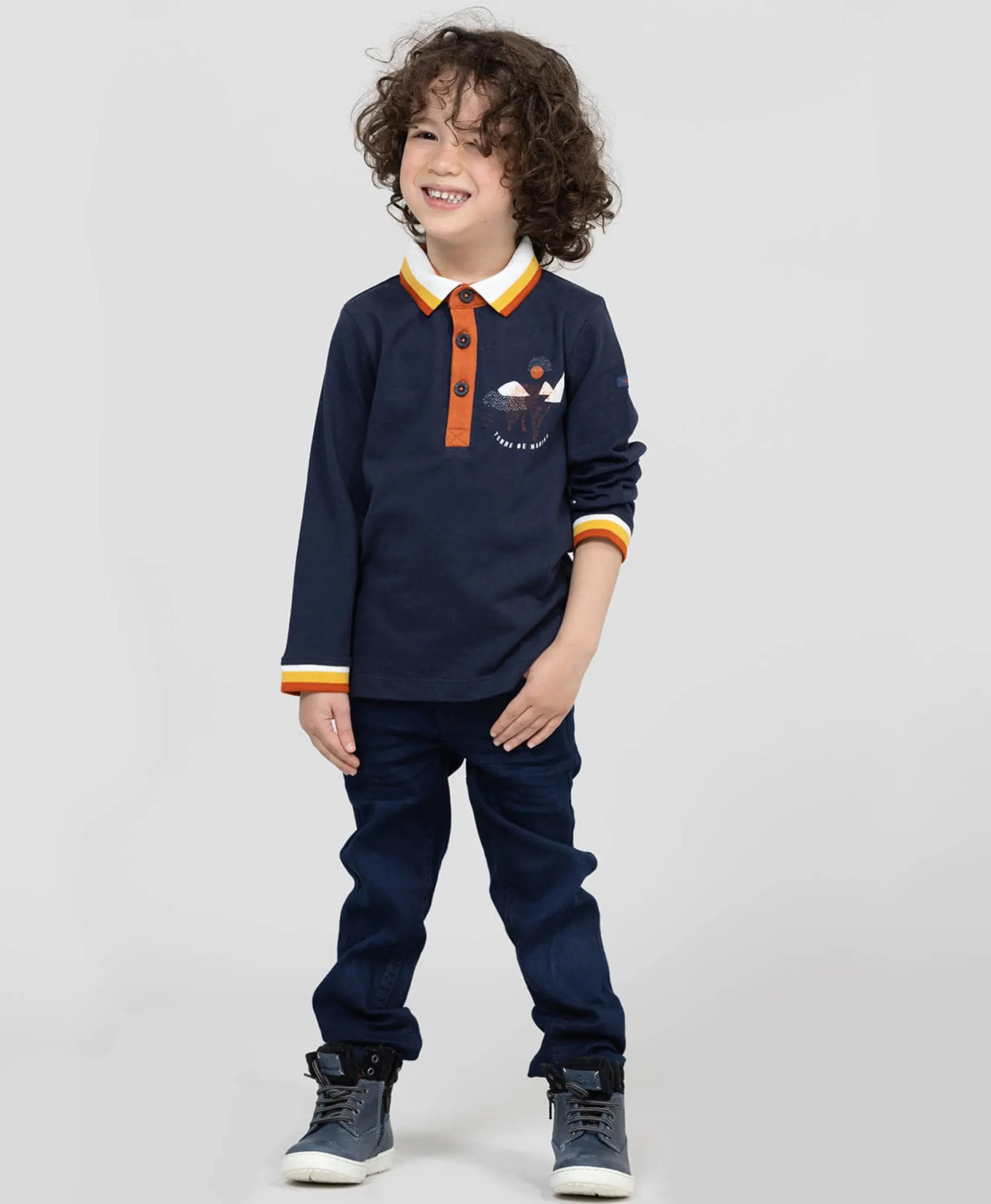 POLO ML INDIGO CALABRA