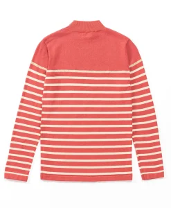 PULL FOND BOIS DE ROSE RAYE GREGE BORICHA