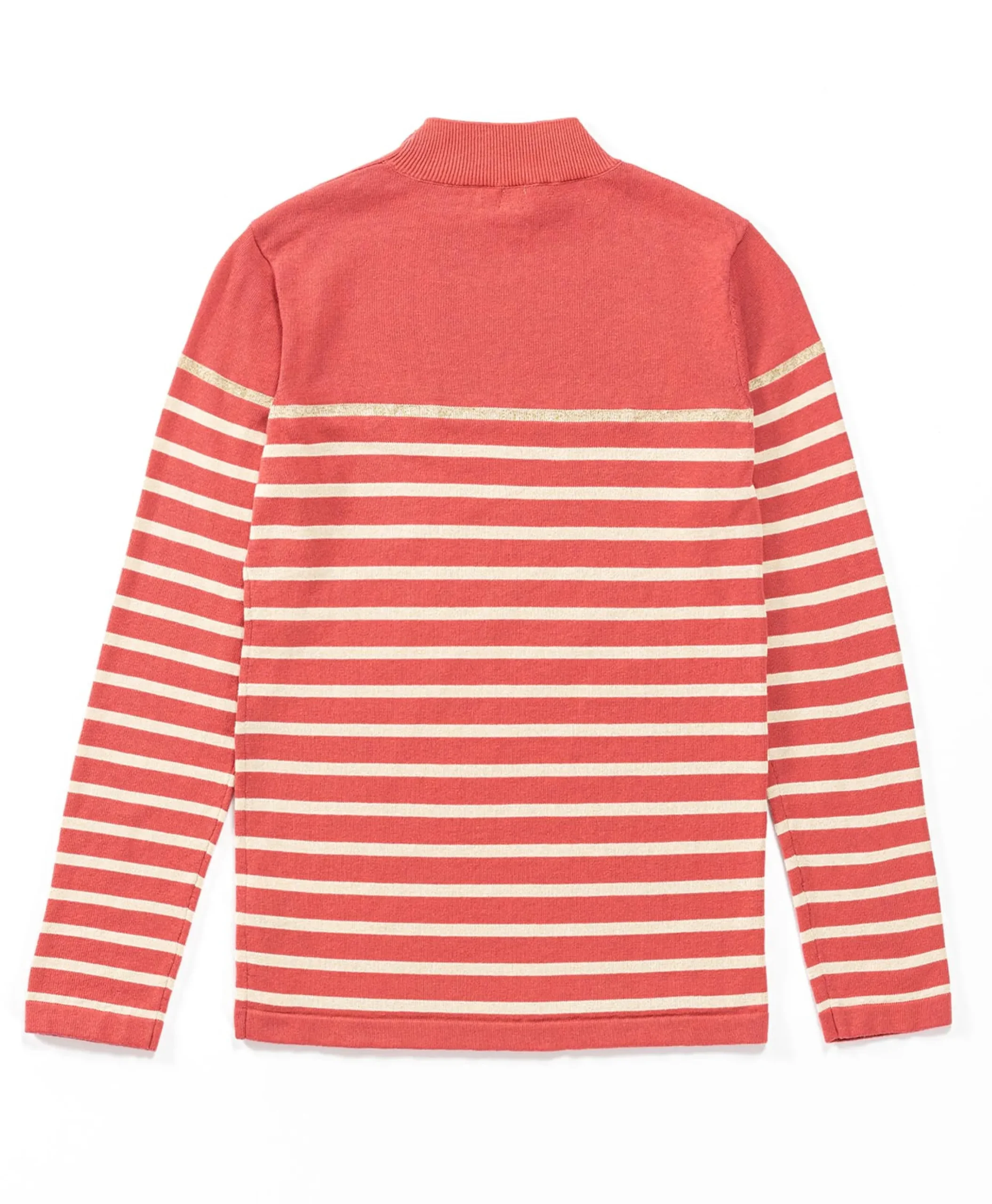 PULL FOND BOIS DE ROSE RAYE GREGE BORICHA
