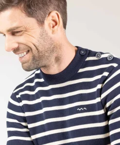 PULL FOND INDIGO RAYE GREGE KARACLA