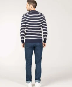 PULL FOND INDIGO RAYE GREGE KARACLA