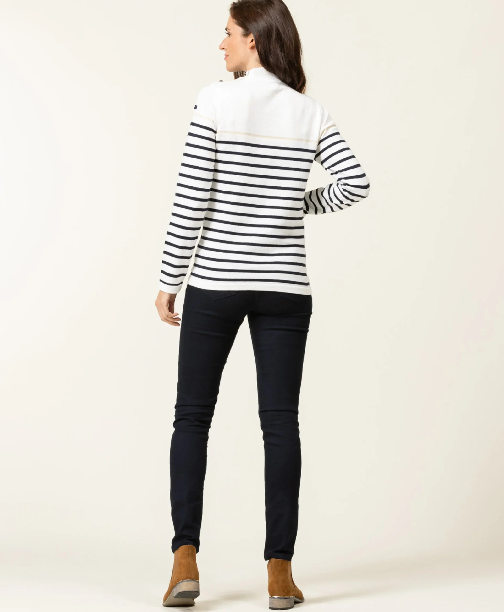 PULL FOND NATUREL RAYE MARINE BORICHA