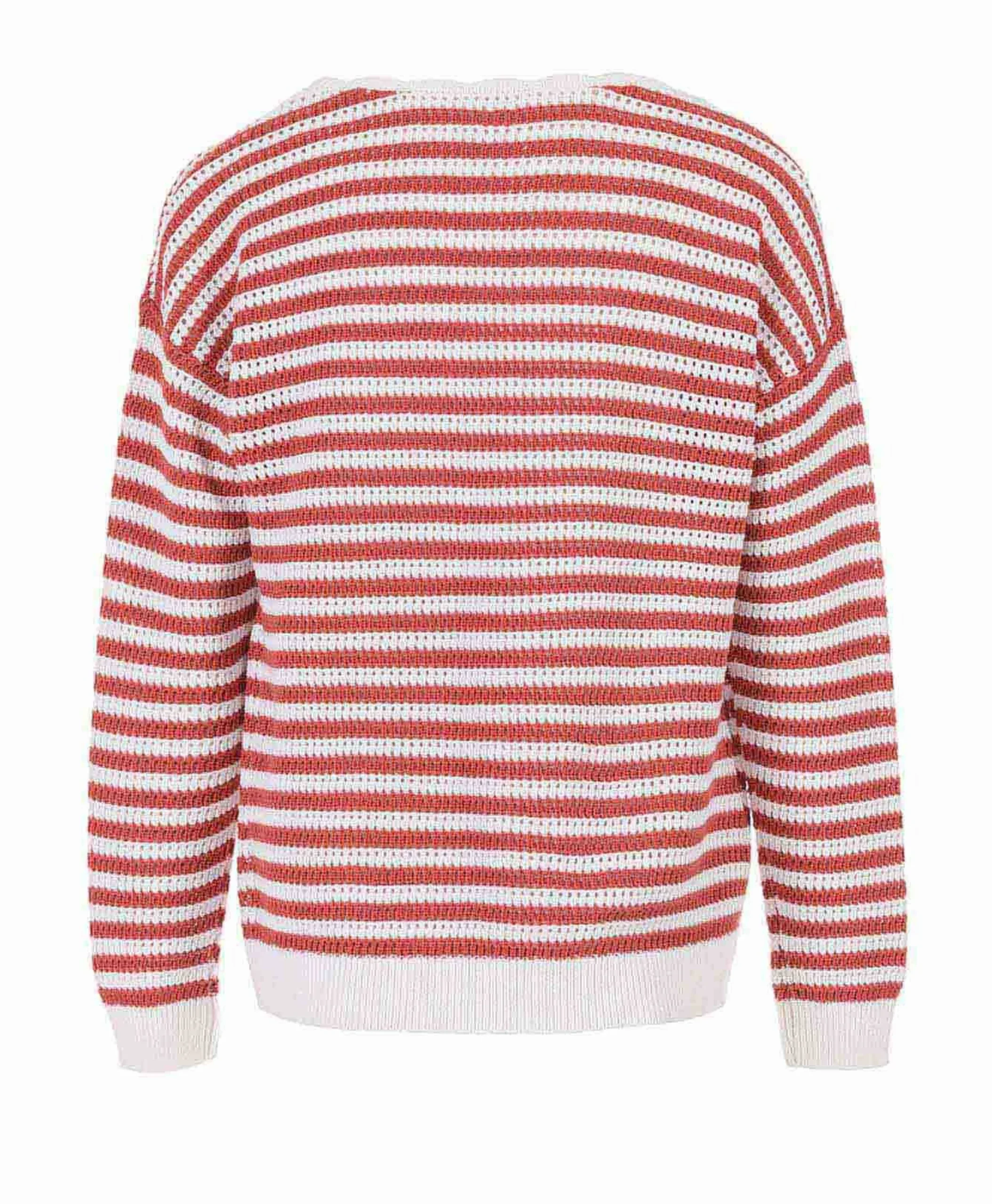 PULL FOND NATUREL RAYE ROSE HASPULL