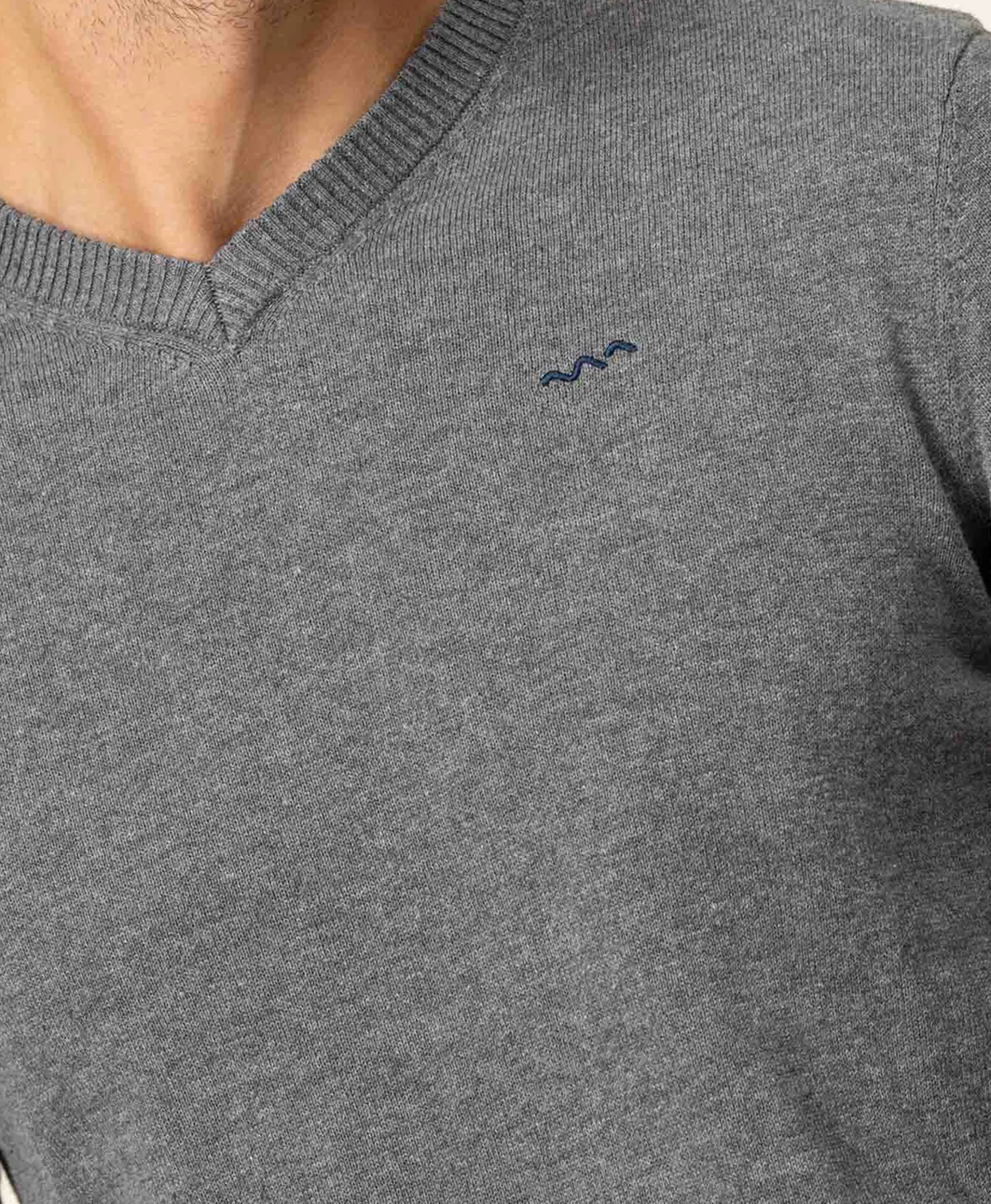 PULL GRIS CHINE FONCE KARIBA