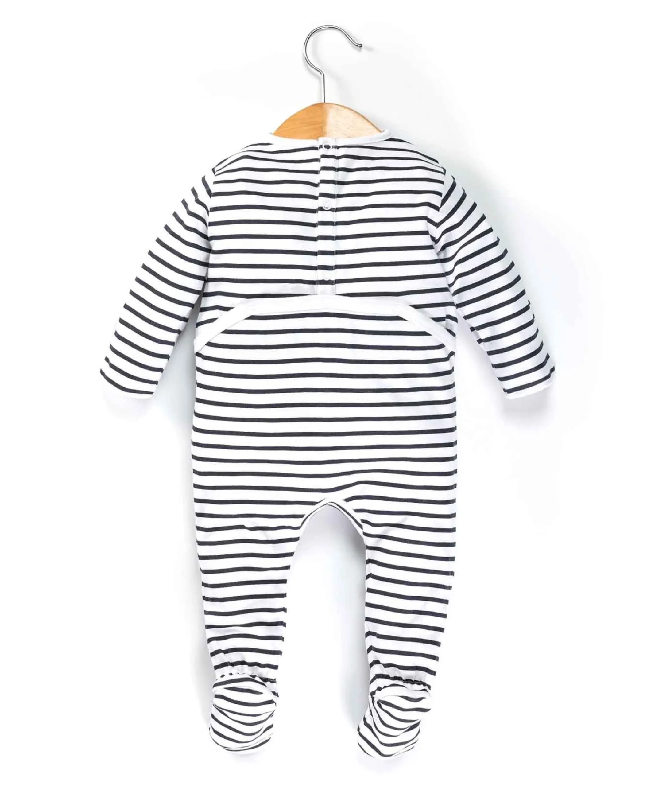 PYJAMA FOND NATUREL RAYE INDIGO NYJAMA